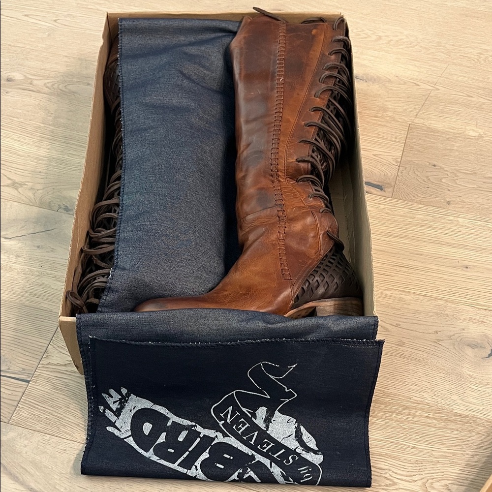Freebird by Steven Brown Lace-Up Leather Boots
